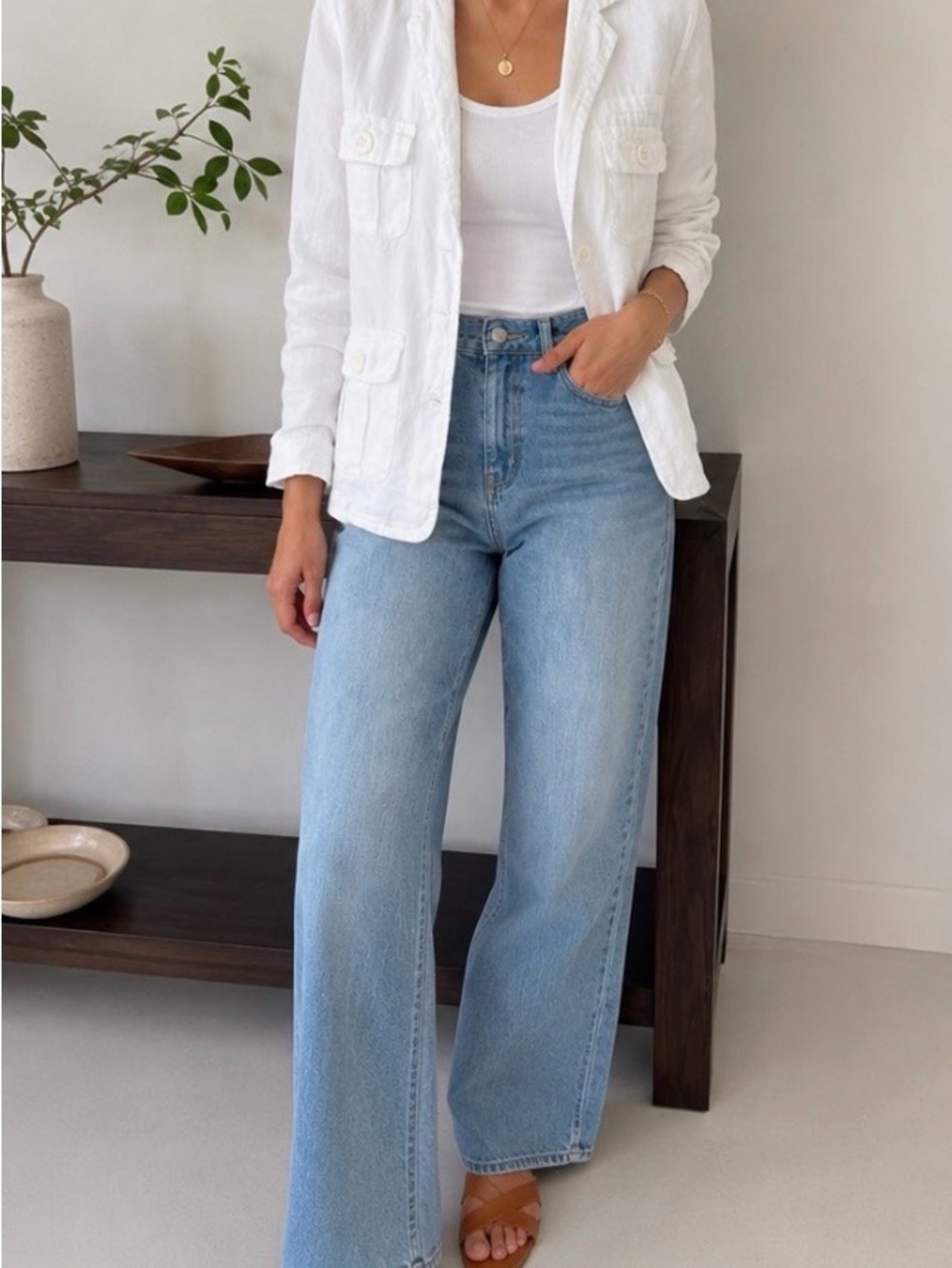 J.crew woman’s 100% linen blazer excellent conditions